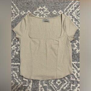 cute basic beige top from urban